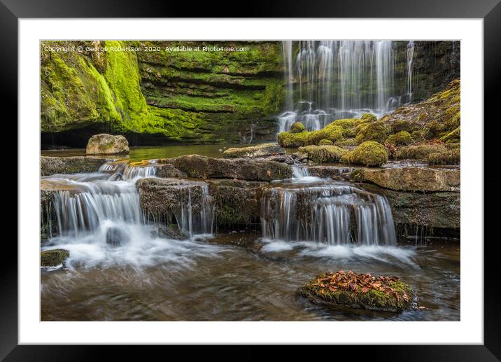 Scaleber Force, Yorkshire Framed Mounted Print by George Robertson