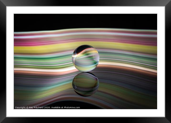 Coloured Light Framed Mounted Print by Ray Pritchard