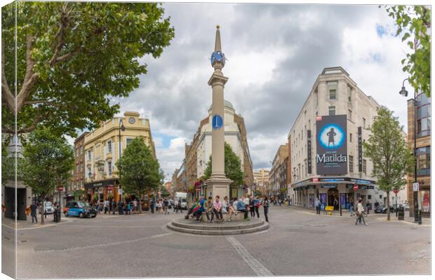 Seven Dials, Covent Garden, London Canvas Print by Dave Wood