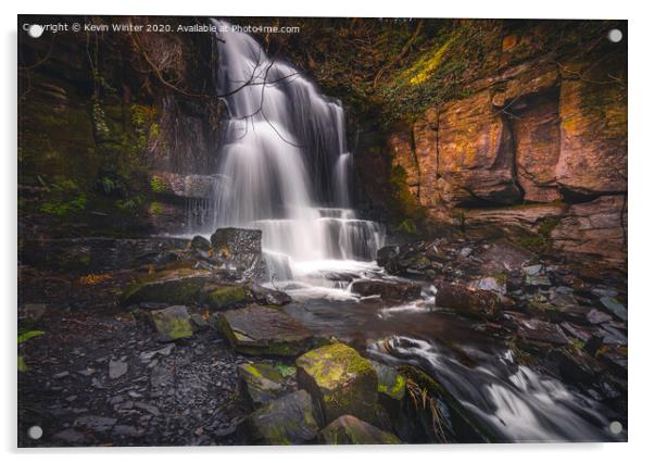 Harmby Falls Acrylic by Kevin Winter