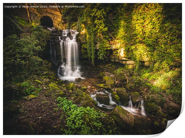 Wensley Falls Print by Kevin Winter