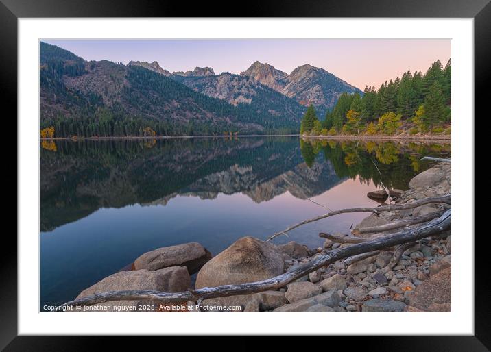 silent dawn Framed Mounted Print by jonathan nguyen