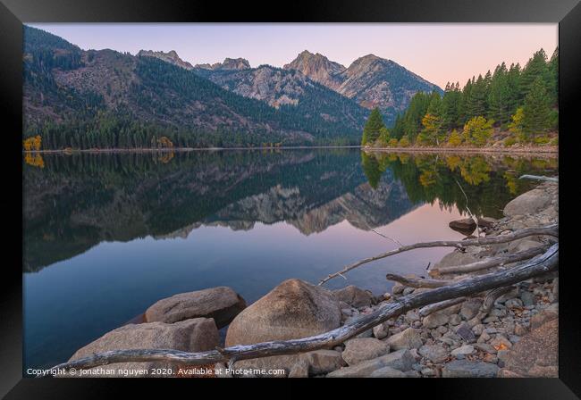 silent dawn Framed Print by jonathan nguyen