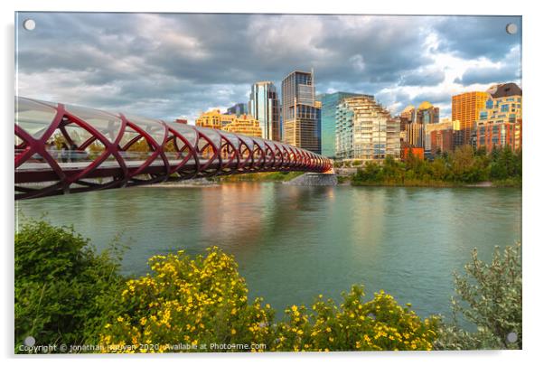 bridge to Calgary Acrylic by jonathan nguyen