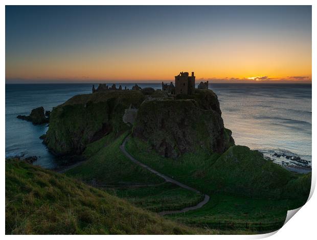 Dunnottar Castle. Print by Tommy Dickson