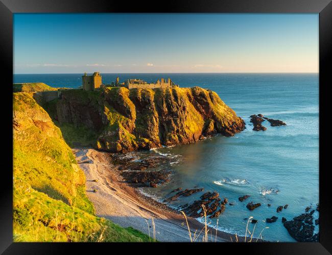 Sunrise at Dunnottar Castle, Aberdeenshire.  Framed Print by Tommy Dickson