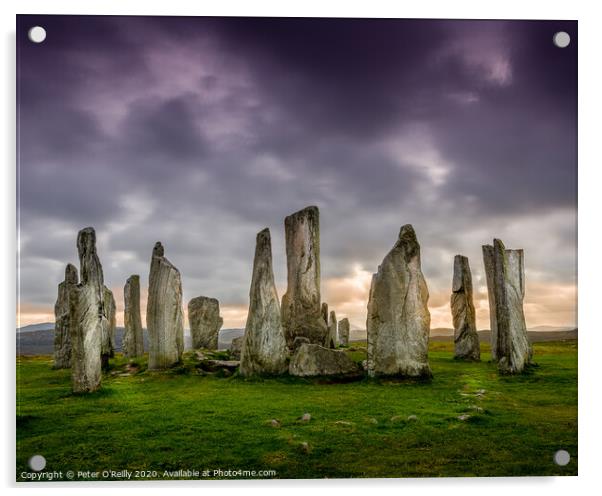Callanish Standing Stones Acrylic by Peter O'Reilly
