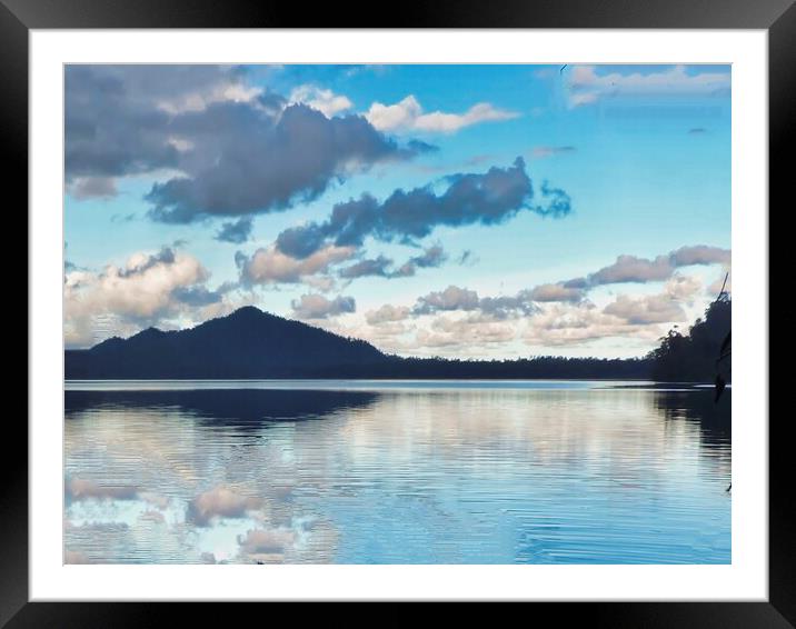 Sky cloud Framed Mounted Print by John Lusikooy