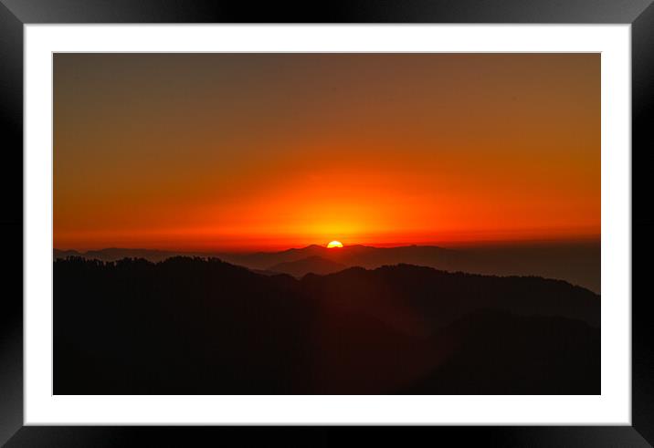 Beautiful Sunrise Framed Mounted Print by Ambir Tolang