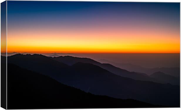 Sky sunrise  Canvas Print by Ambir Tolang