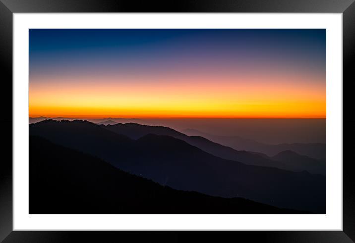 Sky sunrise  Framed Mounted Print by Ambir Tolang