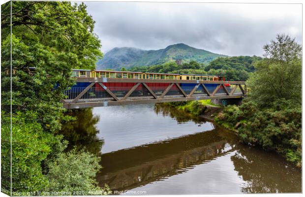 Great little trains of Wales Canvas Print by jim Hamilton