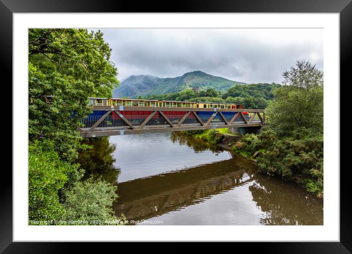 Great little trains of Wales Framed Mounted Print by jim Hamilton