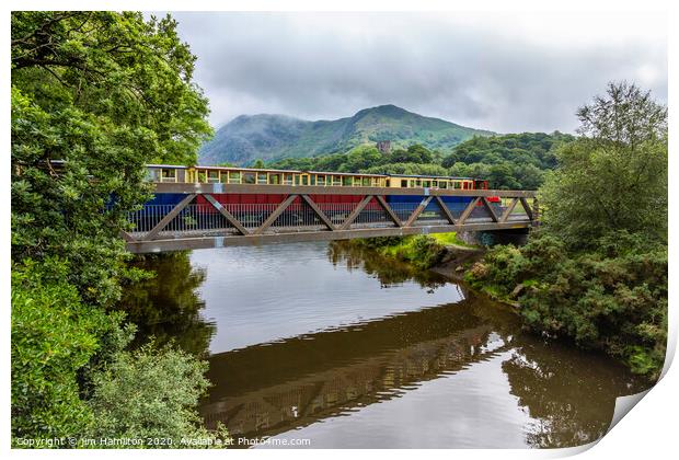 Great little trains of Wales Print by jim Hamilton