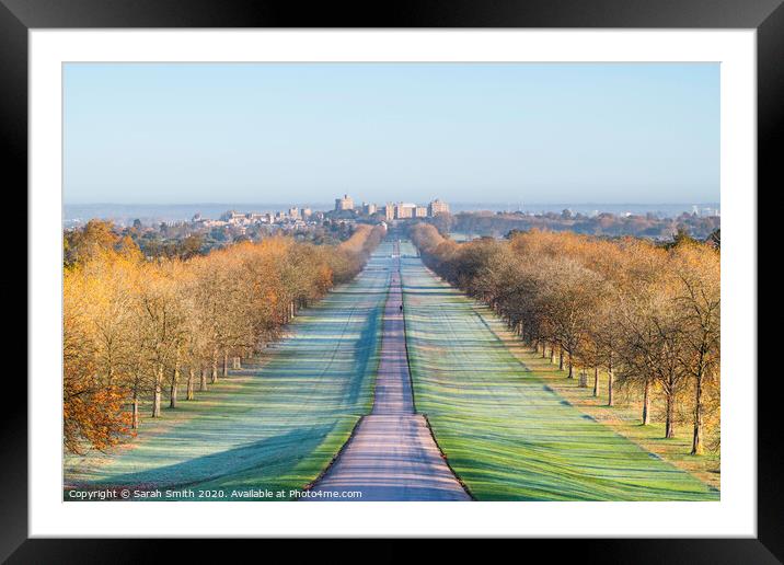 The Long Walk Framed Mounted Print by Sarah Smith