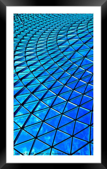  steel glass roof, full framed pattern Framed Mounted Print by Hanif Setiawan