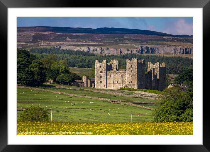 Bolton Castle Framed Mounted Print by kevin cook