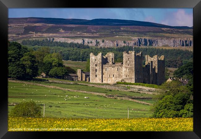 Bolton Castle Framed Print by kevin cook