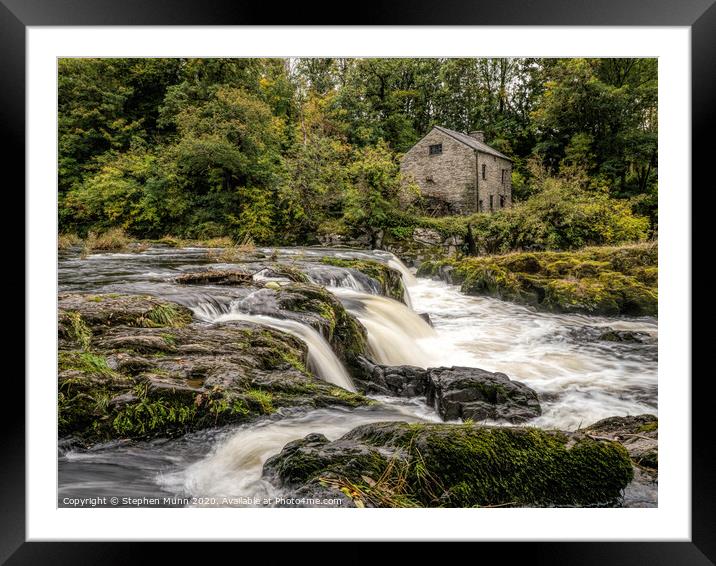 Mill by the river Framed Mounted Print by Stephen Munn