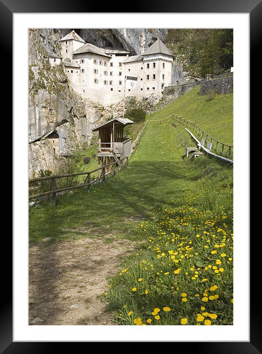 Predjama castle Framed Mounted Print by Ian Middleton