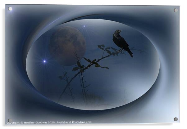 Raven's Dawn Acrylic by Heather Goodwin