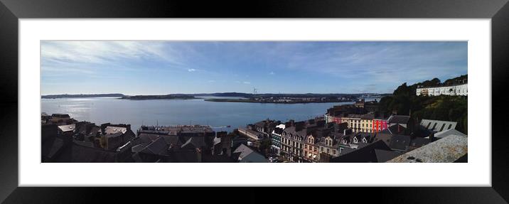 Cork Harbour Panorama at Cobh Framed Mounted Print by Jeremy Hayden