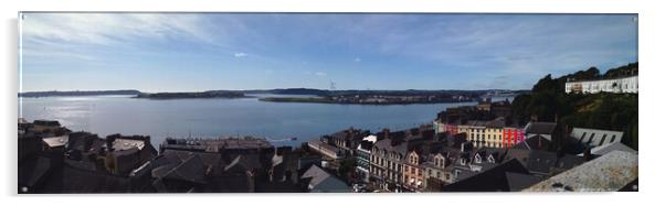 Cork Harbour Panorama at Cobh Acrylic by Jeremy Hayden