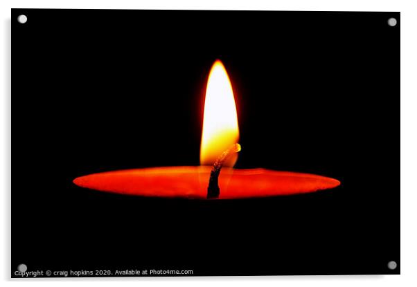 Candle light Acrylic by craig hopkins