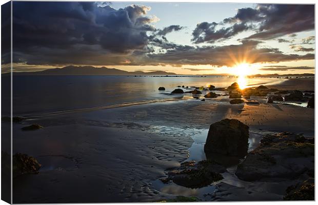 Scottish Sunset Canvas Print by Sam Smith