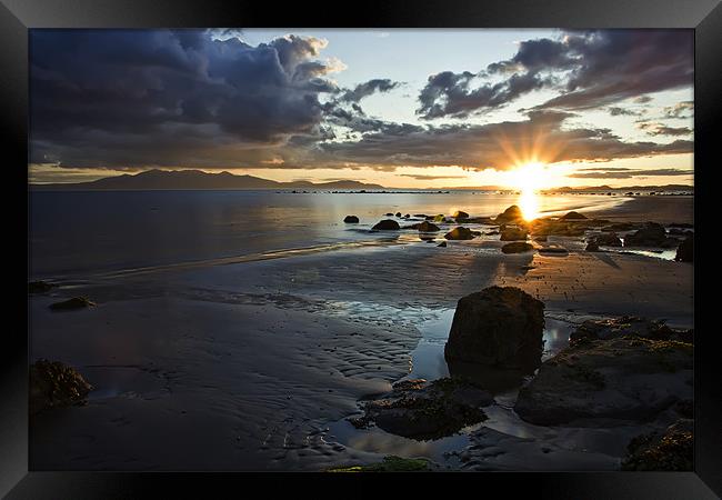 Scottish Sunset Framed Print by Sam Smith