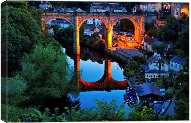 Knaresborough Reflections  Canvas Print by Colin Williams Photography