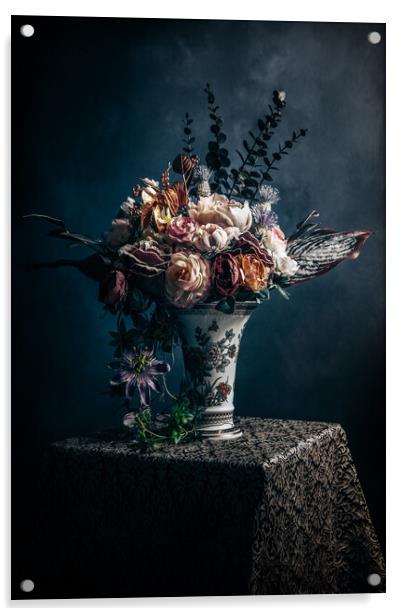 Flowers potpourris Acrylic by Steffen Gierok-Latniak