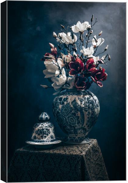 Magnolia Stillife Canvas Print by Steffen Gierok-Latniak