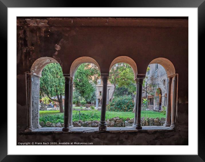 San Cosimato Hospital in Trastevere, Rome Italy Framed Mounted Print by Frank Bach
