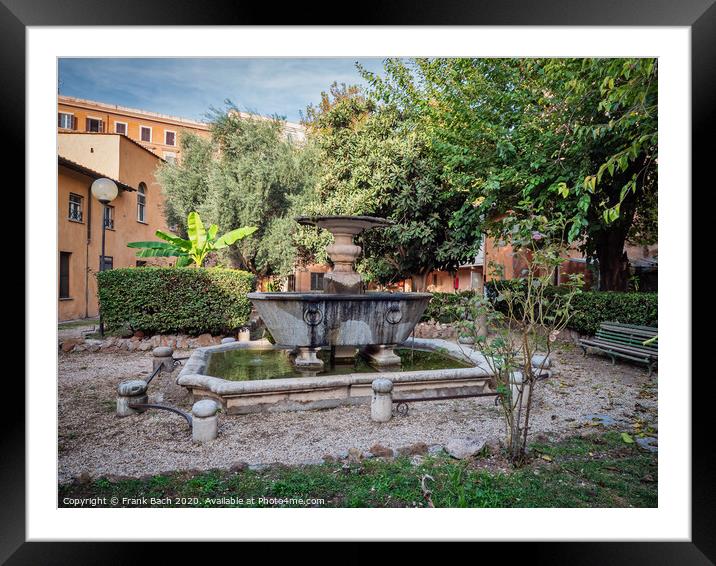 San Cosimato Hospital in Trastevere, Rome Italy Framed Mounted Print by Frank Bach
