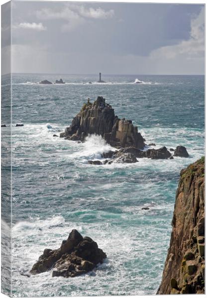 Approaching Storm (Land's End) Canvas Print by Andrew Ray