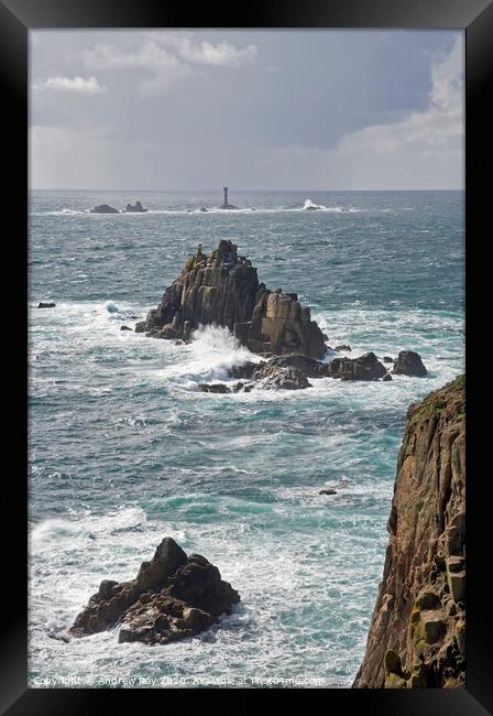 Approaching Storm (Land's End) Framed Print by Andrew Ray