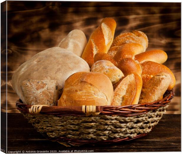 Breads Canvas Print by Antonio Gravante