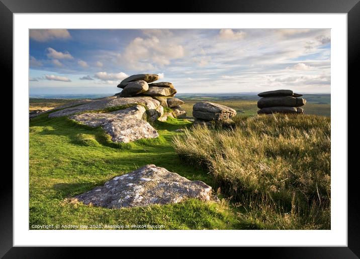 Bodmin Moor Framed Mounted Print by Andrew Ray
