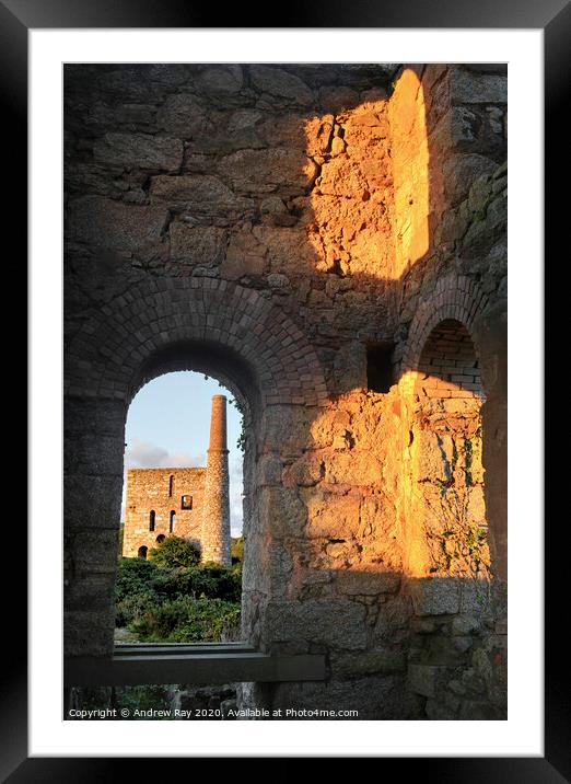 Mine Stacks (Great Flat Load) Framed Mounted Print by Andrew Ray