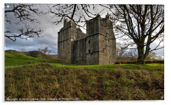 Carnasserie Castle, Scotland Acrylic by Chris Drabble