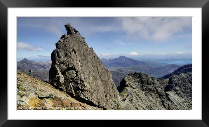 Climbers at the Inaccessible Pinnacle Framed Mounted Print by Chris Drabble