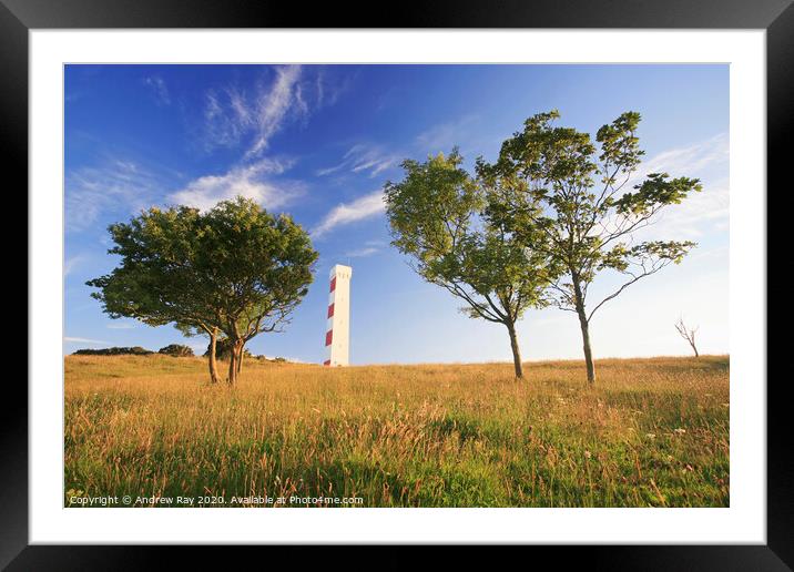 Gribbin Tower Framed Mounted Print by Andrew Ray