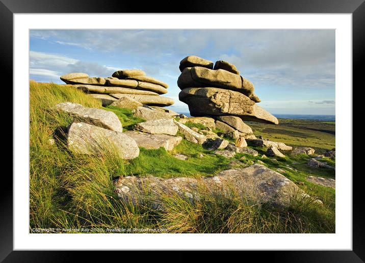 The Cheesewring (Bodmin Moor) Framed Mounted Print by Andrew Ray