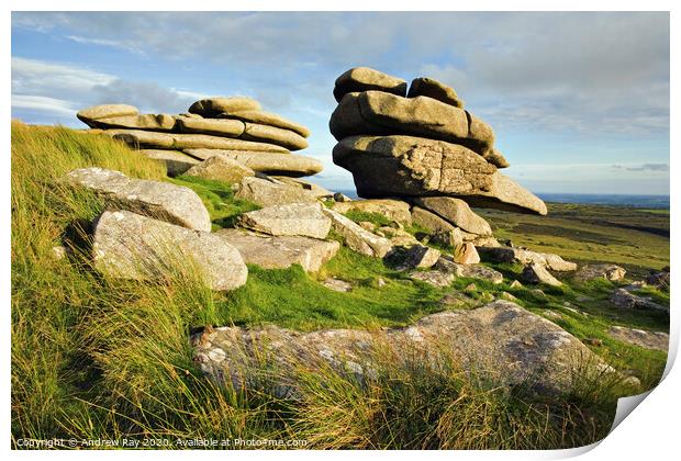The Cheesewring (Bodmin Moor) Print by Andrew Ray
