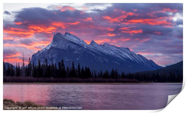 Banff Sunrise Print by Jeff Whyte