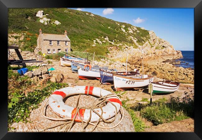 Penberth Cove Framed Print by Andrew Ray