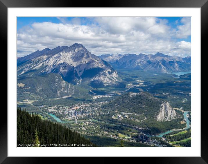 Banff View Framed Mounted Print by Jeff Whyte