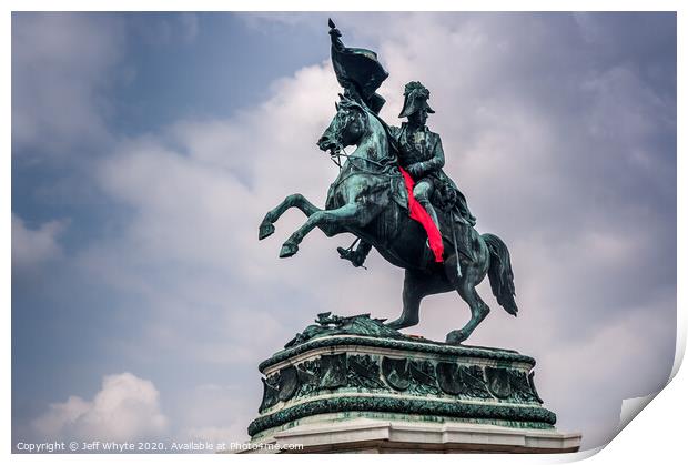 Prince Eugene at Hofburg, Vienna Print by Jeff Whyte