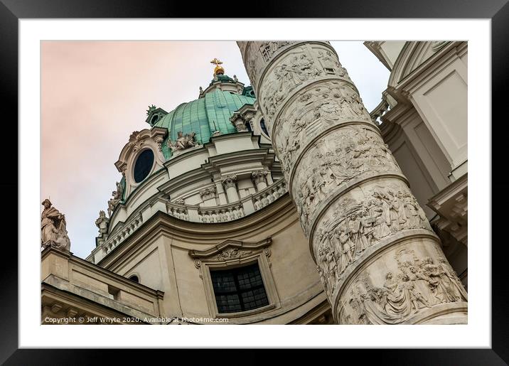 Facade of the Karlskirche  Framed Mounted Print by Jeff Whyte
